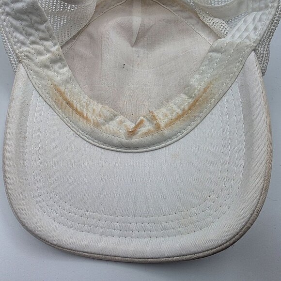 Billabong Mens Adjustable White Mesh Trucker Hat Patriotic Palm Tree Snapback - Picture 8 of 10